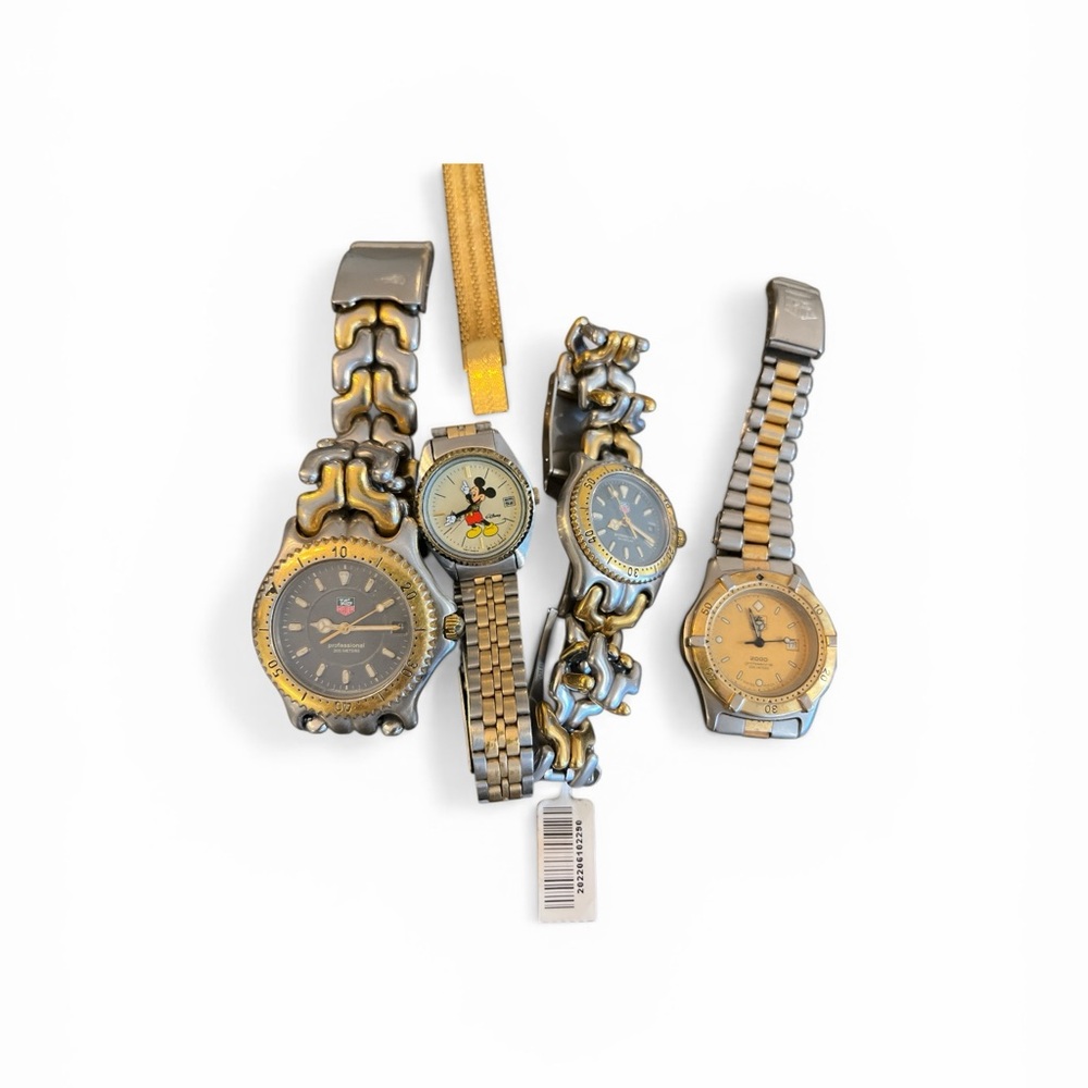 Tag Heuer Two-Tone Gold and Silver Mixed Lot of Women’s Watches-